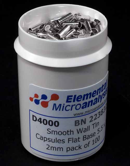 Smooth-Wall-Tin-Capsules-Flat-Base-5.5-x-2mm-pack-of-100